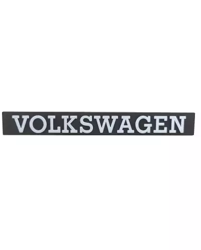 Logo de coffre Volkswagen pour Golf série 1 finition blanc  Golf 1 GTI Oettinger.