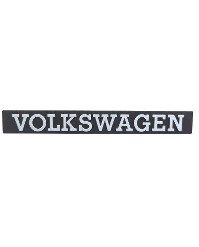 Volkswagen kofferbaklogo voor Golf serie 1 witte afwerking