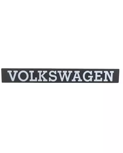 Volkswagen trunk logo for Golf series 1 white finish Golf 1 GTI Oettinger.