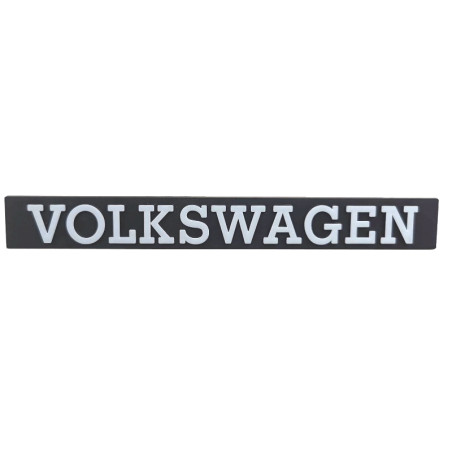 Logo de coffre Volkswagen pour Golf série 1 finition blanc Oettinger