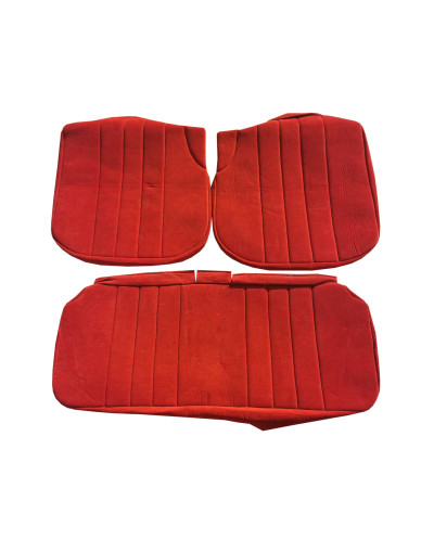 Red ribbed fabric front and rear seat trim R5 Alpine Turbo upholstery cover