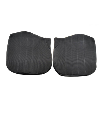 Front and rear seat cover in black ribbed fabric R5 Alpine Turbo bench seat