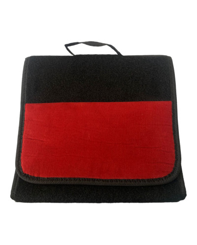 Ruby red ribbed trunk bag Renault 5 Alpine Turbo/Turbo 2