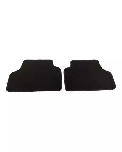Zwarte fluwelen vloermatten voor Peugeot 205 GTi: een vleugje luxe en comfort voor uw voertuig.