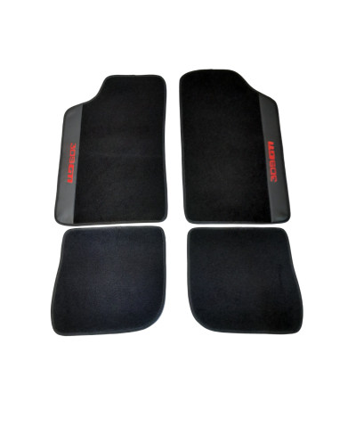 Fußmatten Peugeot 309 GTI schwarz mit Kunstleder