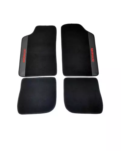 Tapis de sol Peugeot 309 GTI noir avec simili cuir