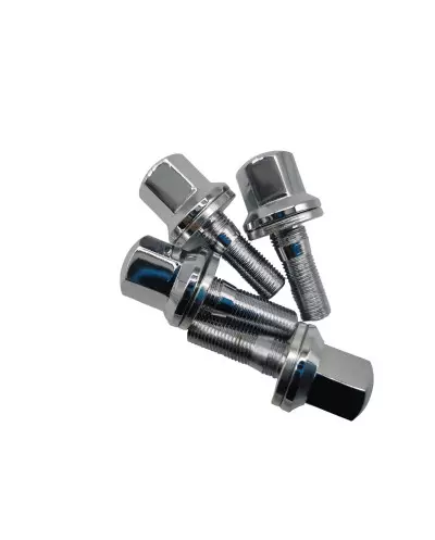 De chromen wielbouten voor Peugeot 309 GTI 16 voegen een vleugje elegantie toe aan uw voertuig.
