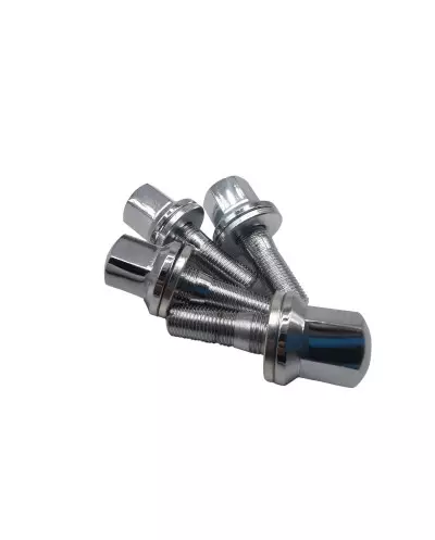 Gardez votre Peugeot 205 GTI 1.9 en parfait état avec ces boulons de roue chromés qui offrent une résistance durable.