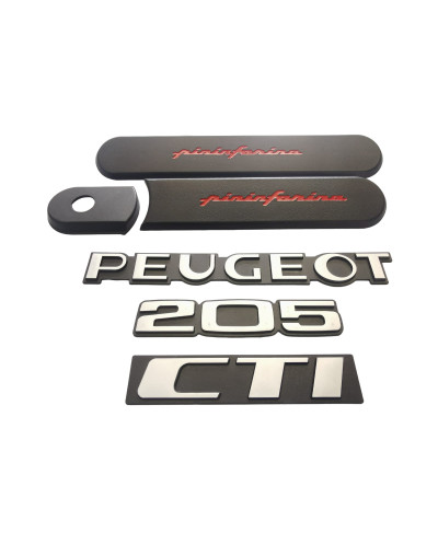Peugeot 205 CTI grijs custode hol stijlvol met logo's ✨🔥