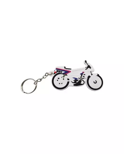 Chic accessory for vintage lovers - MBK 51 White keychain in overview"