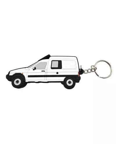 Porte-clé Citroën C15 blanc Fabriqué en caoutchouc PVC souple