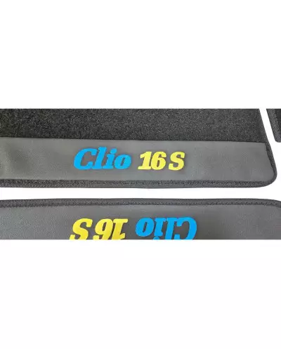 Op vloermatten Renault Clio 16S