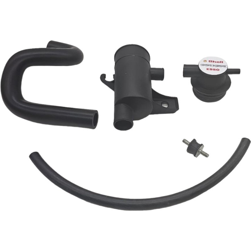 Set sfiato olio con 2 tubi flessibili e supporto elastico per Peugeot 205 GTI.