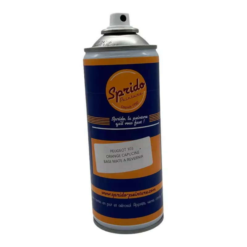 Tinta spray Peugeot 103 Capucine Orange após 1971