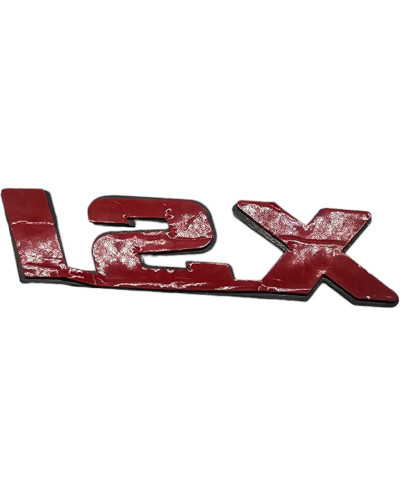 Emblème XSI rouge chromé pour Peugeot 306
