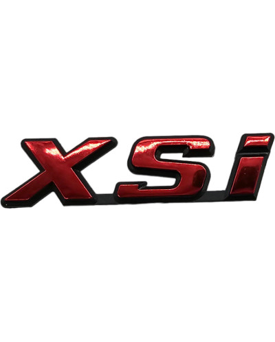 Logo XSI rouge chrome pour Peugeot 306