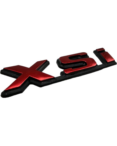 Insigne XSI rouge chromé pour Peugeot 306