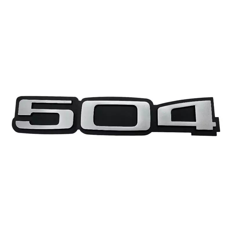Peugeot 504 bagagliaio logo grigio