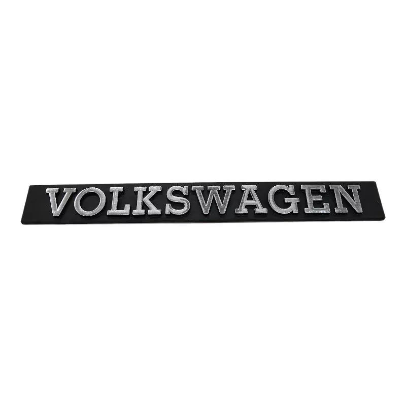 Grey Brushed Aluminium Logo for Volkswagen Golf 1 Series Trunk