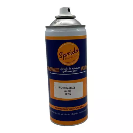 スプレーペイントバイクロメートイエローサテン400ML