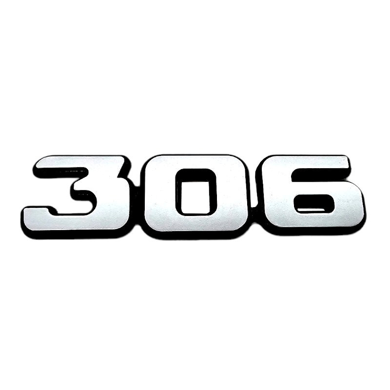Logo 306 for Peugeot 306 phase 1