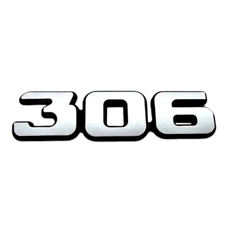 Logo 306 per Peugeot 306 fase 1