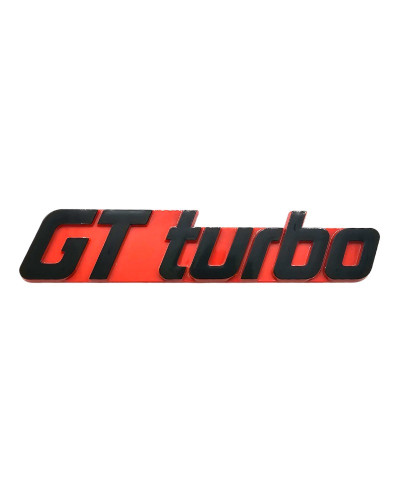 Rood GT Turbo-logo voor Renault 5