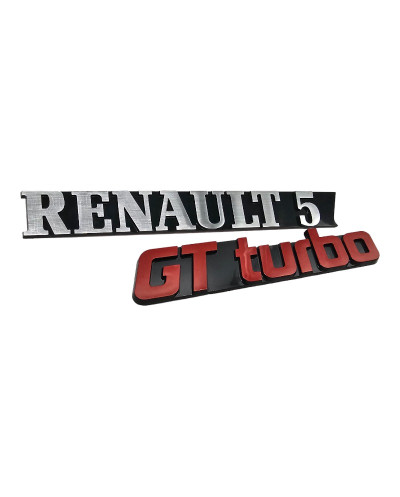 Renault 5 GT Turbo boot logo
