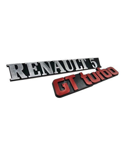 Renault 5 GT Turbo boot badge