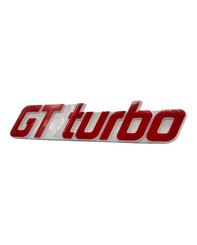 Logo GT Turbo blanc Renault 5