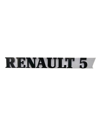 Renault 5 Logo voor GT Turbo Wit