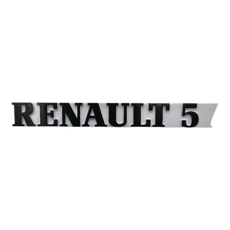 Renault 5 Logo für GT Turbo Weiß