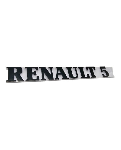 Logo de coffre Renault 5 pour GT Turbo blanc
