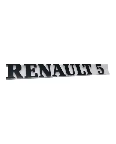 Renault 5 boot logo for GT Turbo white