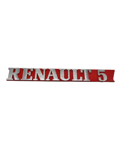 Logo Renault 5 vermelho para GT Turbo