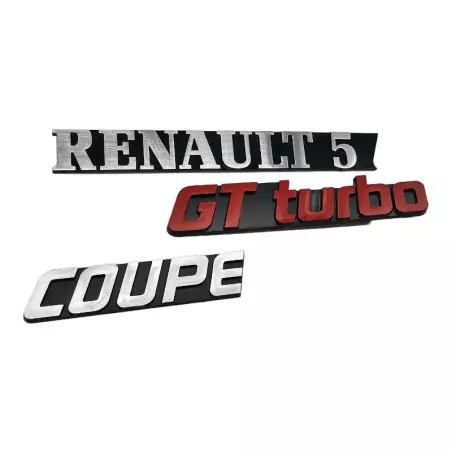 Logótipos Renault 5 GT Turbo Coupé