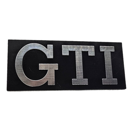 Golf 1 GTI chrome grille logo