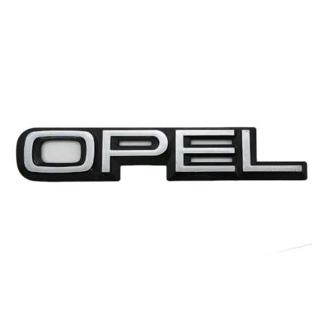 Opel trunk logo silver grey