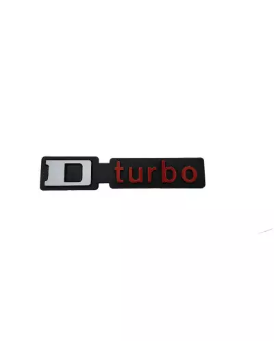 プジョー205のDturboロゴ
