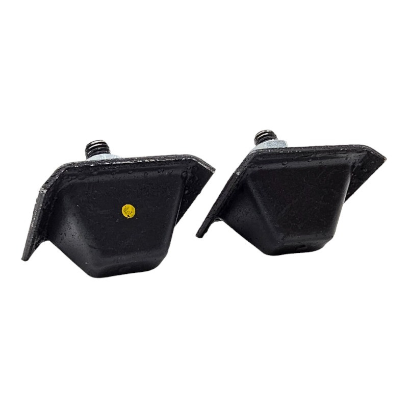Two vibration absorbing rubbers for the upper right engine mount of the Peugeot 205 GTI 1.9