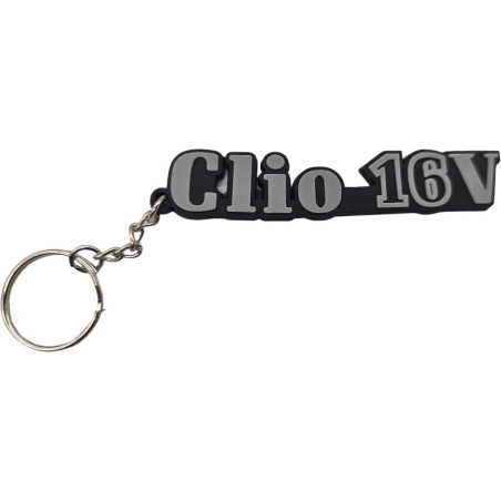Clio 16V rubberen sleutelhanger