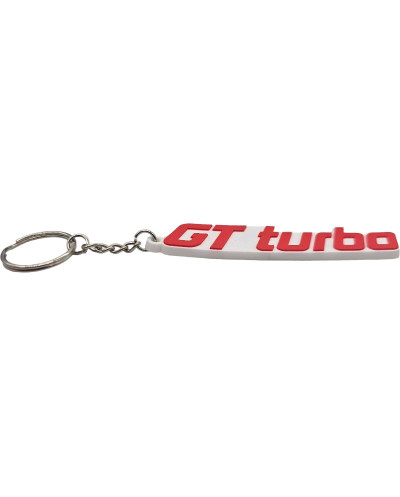 Renault 5 GT Turbo keychain white