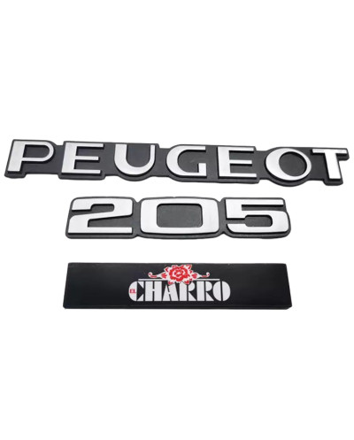 Logotipo del maletero Peugeot 205 El Charro