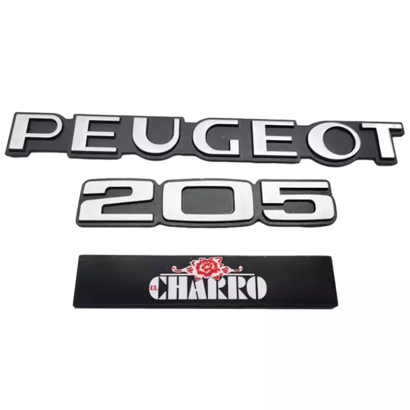 Logo del bagagliaio Peugeot 205 El Charro