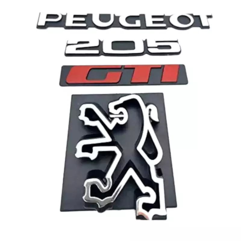 Peugeot 205 GTI loghi leone griglia Emblema della carrozzeria