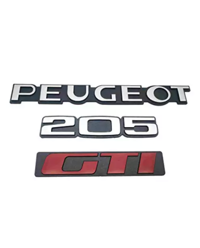 Peugeot 205 GTI logos