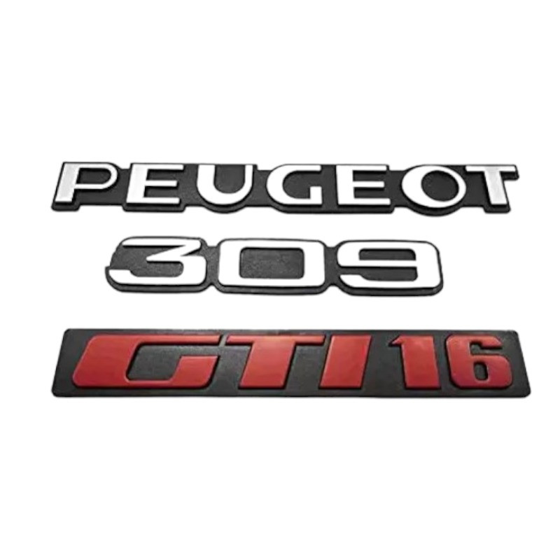 Peugeot 309 GTI 16 logo body box