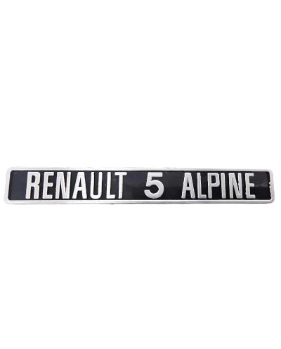 Cruscotto aspirato monogrammato R5 Alpine