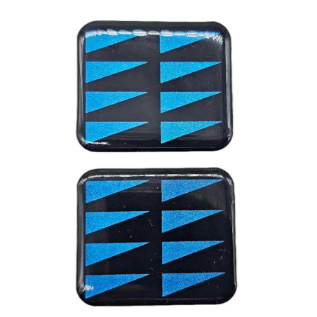 Logo montant de porte Fanion Bleu GT Turbo Alain Oreille
