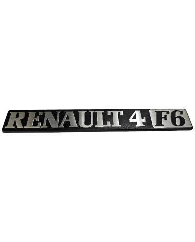 Renault 4L F6 boot emblem